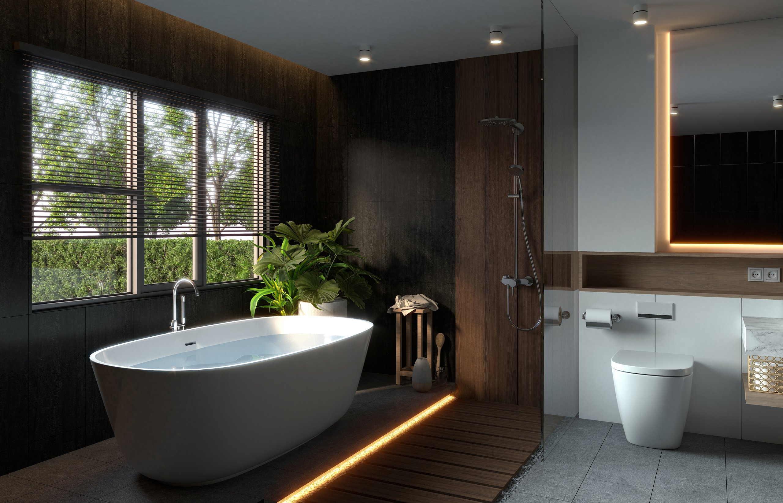 Modern luxury bathroom